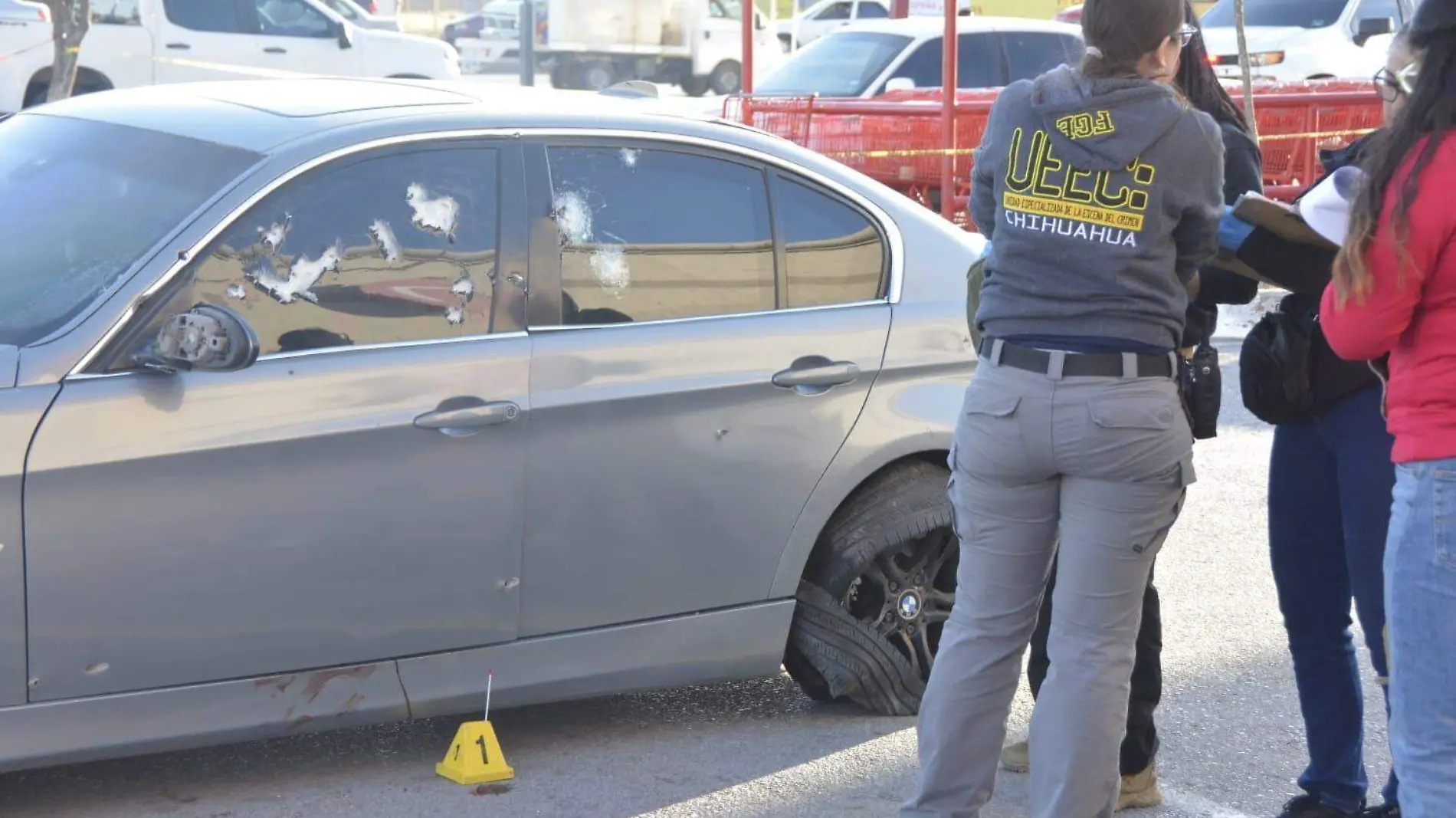 disparos en carro de alsuper